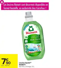 Carrefour Lessive liquide rainett offre