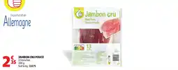 Auchan Jambon cru pouce offre