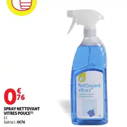 Auchan Spray nettoyant vitres pouce offre