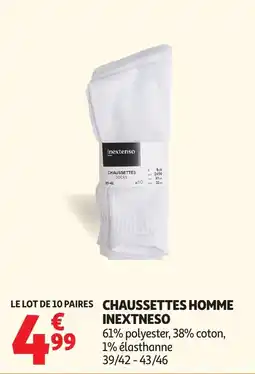 Auchan Chaussettes homme inextneso offre