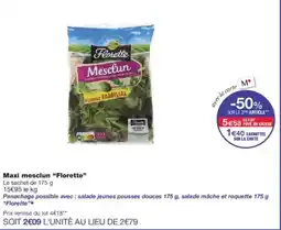 Monoprix Maxi mesclun florette offre