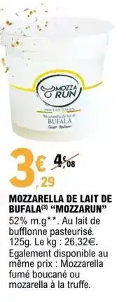 E.Leclerc Mozzarella de lait de bufala offre