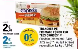 E.Leclerc E.leclerc - tranches de fromage fondu x20 offre