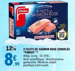 E.Leclerc Findus - 4 filets de saumon rose surgelés offre