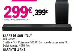 E.Leclerc Tcl - barre de son offre