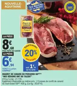 E.Leclerc Canard - magret de du perigord igp offre