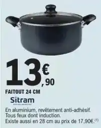 E.Leclerc Sitram - faitout 24 cm offre