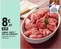 E.Leclerc Agneau: saute avec os a mijoter offre