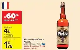 Carrefour Drive Pietra - bière ambrée france offre