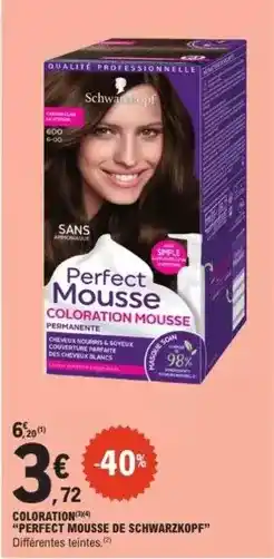 E.Leclerc Schwarzkopf - coloration perfect mousse di offre