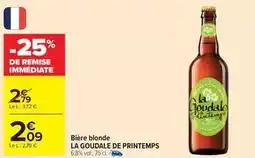 Carrefour Drive La goudale - bière blonde offre