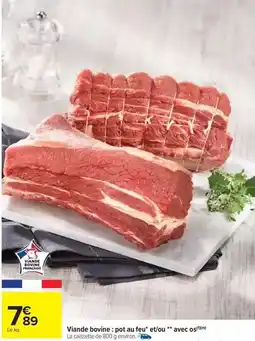 Carrefour Drive Viande bovine: pot au feu étou offre