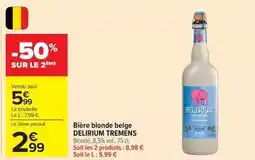 Carrefour Drive Delirium - bière blonde belge offre