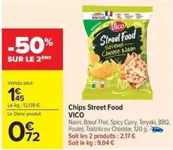 Carrefour Drive Vico - chips street food offre