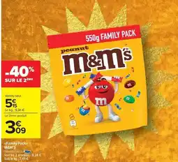 Carrefour Drive M&m's - family pack offre