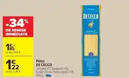 Carrefour Drive De cecco - pâtes offre