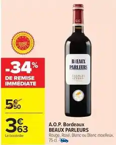 Carrefour Drive Cesar - a.o.p. bordeaux offre
