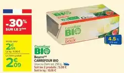 Carrefour Drive Carrefour - beurre bio offre