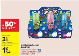 Carrefour Drive Mini lapins chocolat offre