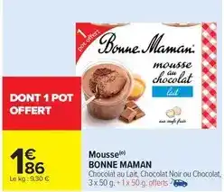 Carrefour Drive Bonne maman - mousse offre