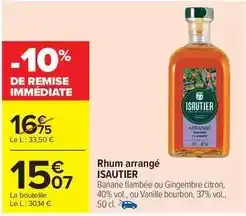 Carrefour Drive Isautier - rhum arrangé offre