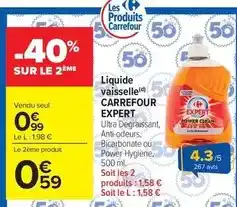 Carrefour Drive Carrefour - expert liquide vaisselle offre