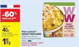 Carrefour Drive Weight watchers - plats cuisinés offre