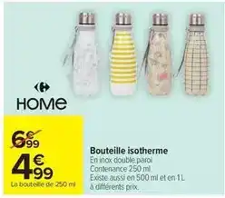 Carrefour Drive Bouteille isotherme offre
