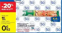 Carrefour Drive Carrefour - pâte à pizza classic' offre