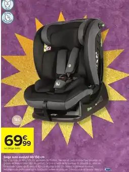 Carrefour Drive Tex - siege auto geoplutif aop 150 cm offre