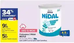 Carrefour Drive Nestlé - croissance 3 nidal offre