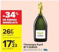 Carrefour Drive Brut - champagne offre