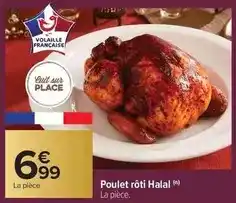 Poulet rôti halal