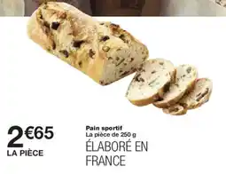 Monoprix Pain sportif offre