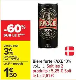 Carrefour Bière forte offre