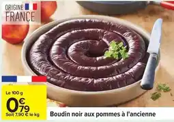 Carrefour Boudin noir aux pommes à l'ancienne offre