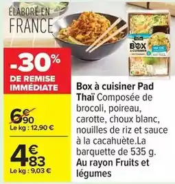 Carrefour Box à cuisiner pad offre