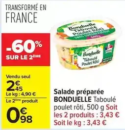 Carrefour Bonduelle - salade préparée offre