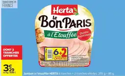 Carrefour Herta - jambon à l'étouffée offre