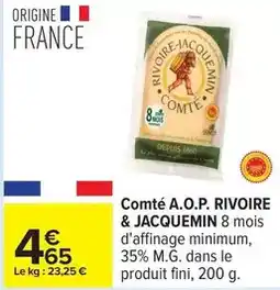Carrefour Fini - comté a.o.p offre