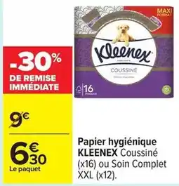 Carrefour Kleenex - papier hygiénique offre