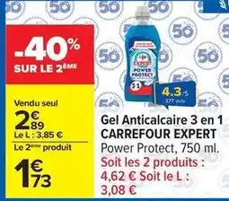 Carrefour Carrefour - gel anticalcaire 3 en 1 expert offre