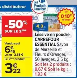 Carrefour Carrefour - lessive en poudre offre