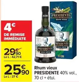 Carrefour Rhum vieux offre