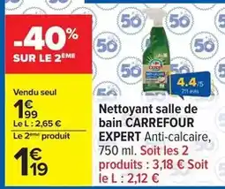 Carrefour Carrefour - nettoyant salle de bain expert offre
