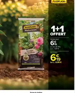 Carrefour Algoflash - terreau du jardin offre
