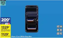 Carrefour Ram - iphone 17 pro 256 go deep blue offre