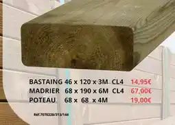 Les Briconautes 3m - bastaing 46 x 120 x 3m cl4 offre
