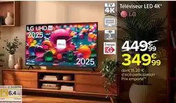 Carrefour Lg - televiseur led 4k offre