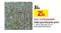 Mr Bricolage Dalle gravillonnee grise offre